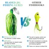 CWSDXM Bladed Jig Fishing Lures, Multi-Color Kits, Irresistible Vibrating Action,