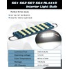 Alopee 6pcs 561 LED Bulb Bright White 6500K 44mm(1.73") 24SMD