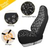 YINGQIGUAN 2 PCS Paw Print Car Seat Covers Abstract Cat
