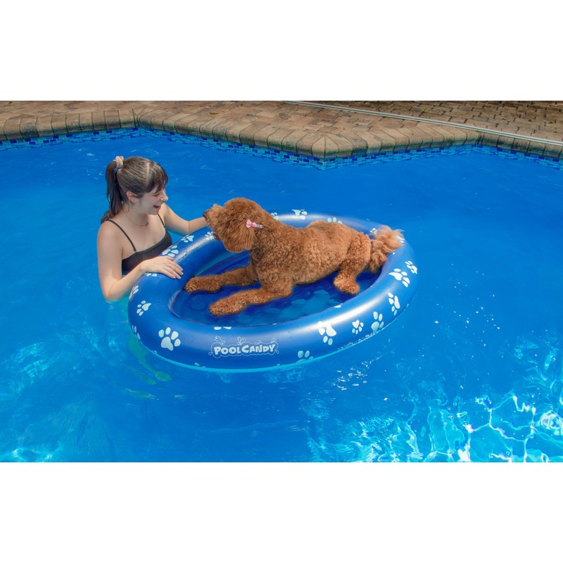 PoolCandy Inflatable Pet Float - Easy Set Up Doggy Pool