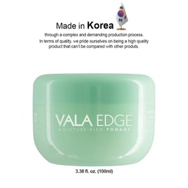 Vala Edge Contol 100ml 3.38 fl oz Braid Locs Braiding Gel Pomade Ultimate Hold High Shine Made in Korea Beauty Styling Gel (Honeydew - Fruity Scent)