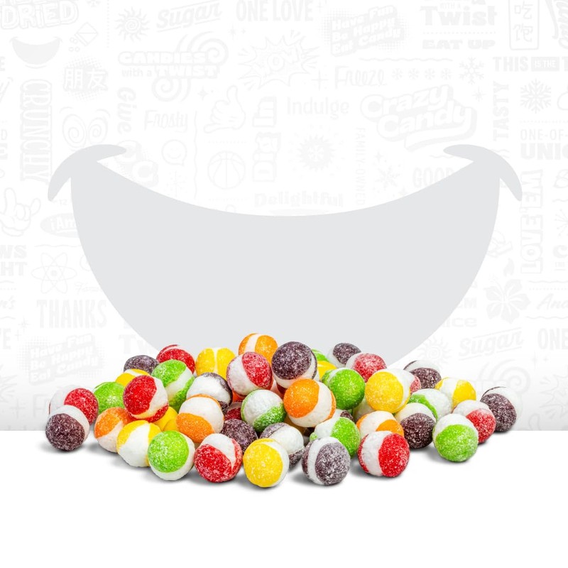 Freeze Dried Sour Candy - Crazy Candy Sour Bites; Intense