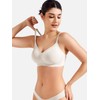 YEOREO Women Push Up No Underwire Bra Full Coverage V