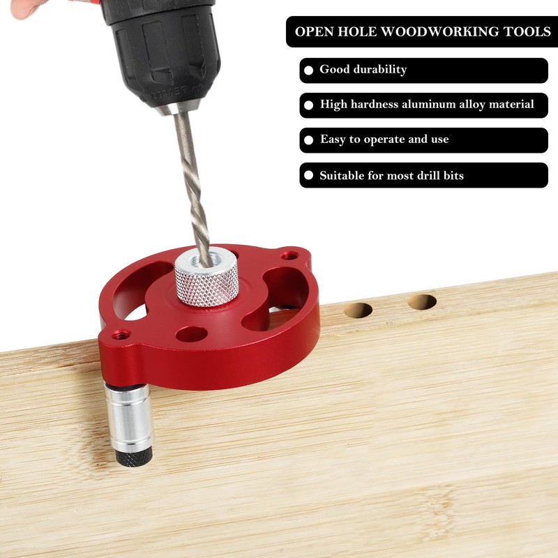 Woodworking Center Finder Kit Vertical Self Centering Dowel Jig Kit