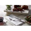 Weber 17077 Deluxe Steakbesteck Set, 4-teilig, Edelstahl, gezahnte Klinge, Silber