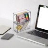 ELLDOO 2 Drawers Tea Bag Organizer, Clear Acrylic Stackable Tea