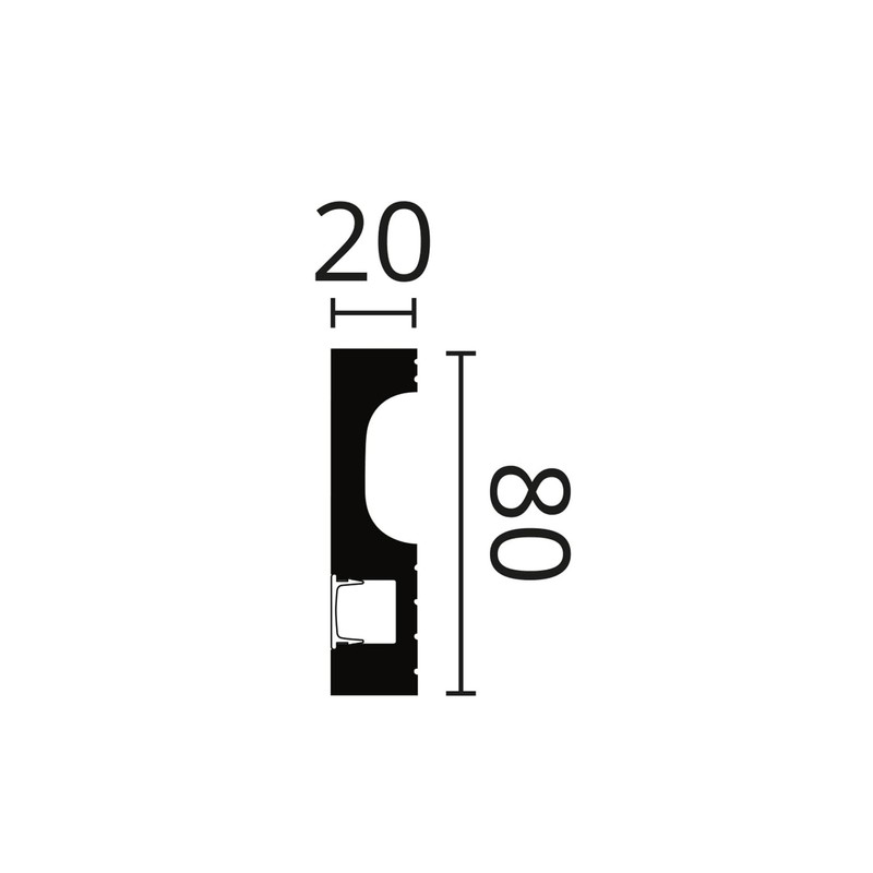 IL11 BLACK WALLSTYL Light Strips - 80 x 20 x