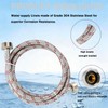 4ft Premium Stainless Steel Washing Machine Hoses Burst Proof 2