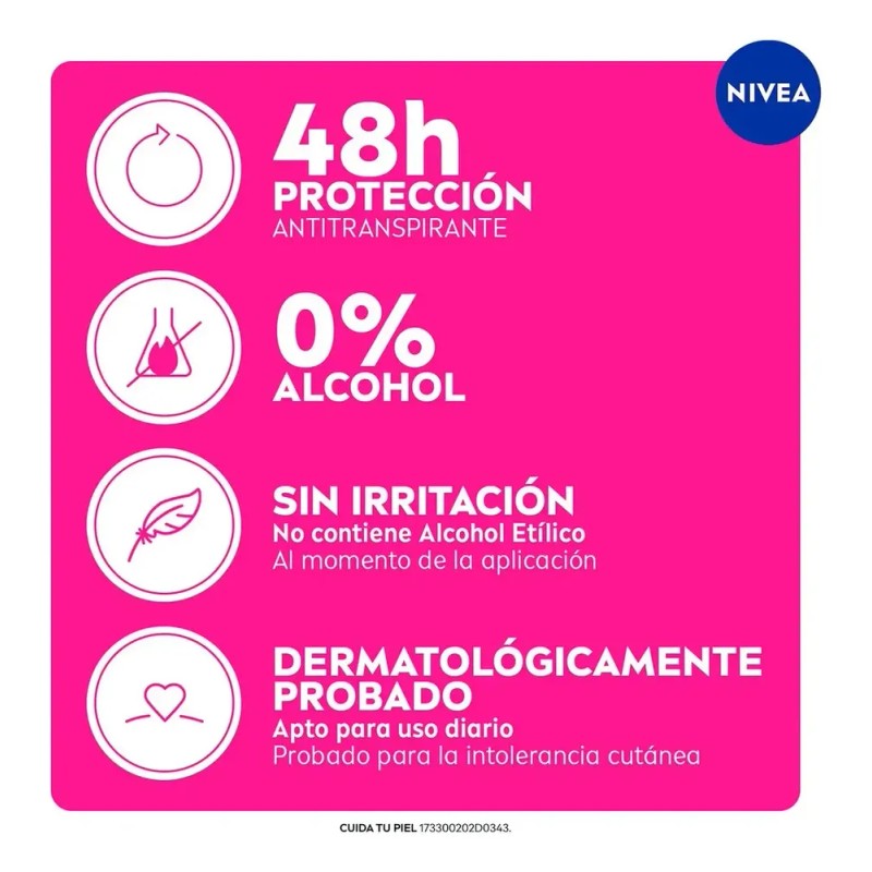 Desodorante Nivea Black & White Invisible Antimanchas 50gr