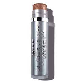 MODE Glide & Glow 3 in 1 Highlighter Creamy Color Makeup Blush Stick, Long Wear Glowing Radiance for Eyes, Cheeks, Lips with Nourishing Natural Skincare - GLAZE - Lustrous Satin Brown Bronze, 0.15 oz
