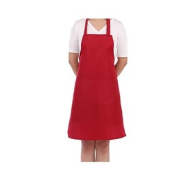 WS Accessories 2 Pocket Apron 60x70cm - Ideal for kitchen, home and garden use [Dark Red]