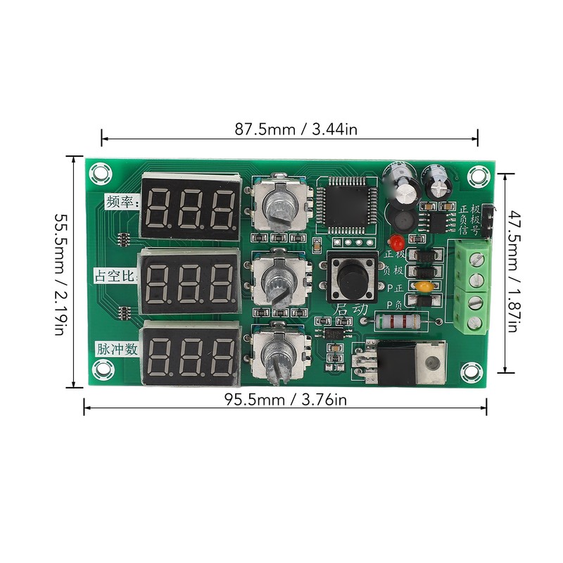 PWM Module Dimming Speed Control Adjustable Frequency Duty Cycle Pulses