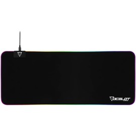 OCELOT GAMING Mouse Pad Extra Grande OMPXL01. Fabricación en Tela con Recubrimiento antiderrapante, Iluminación RGB con Software Integrado. Conexión