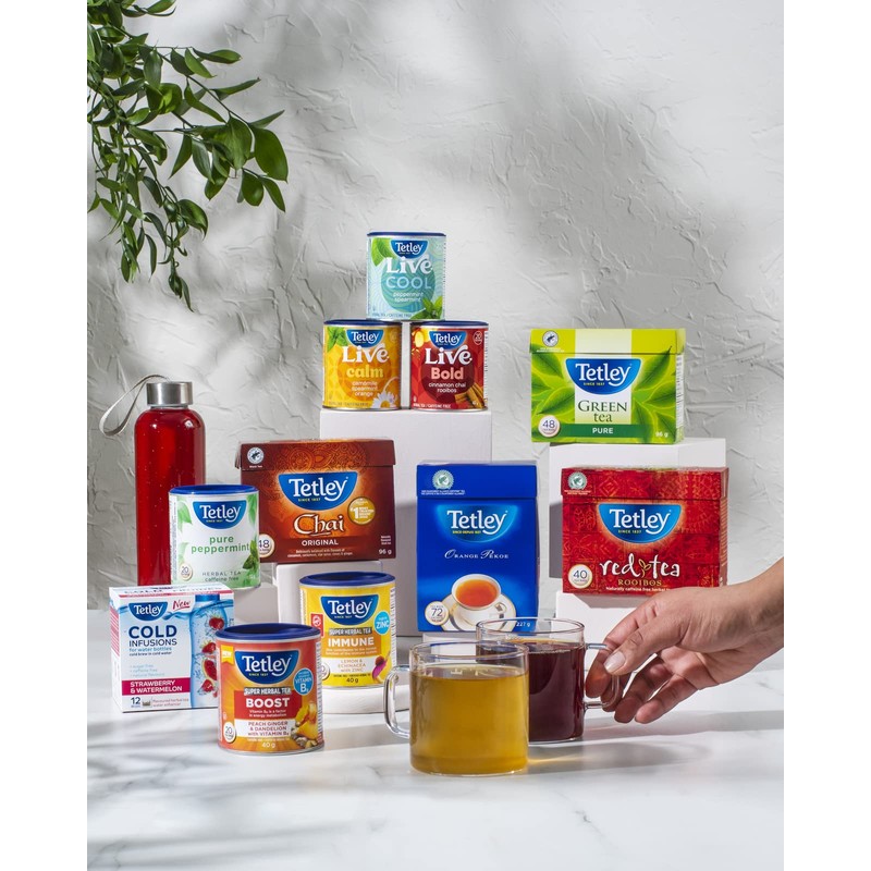 Tetley Live Calm Herbal Tea - 20 Tea Bags, 30