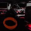 X AUTOHAUX 2 Meter/6ft Neon EL Wire Strip Orange Light