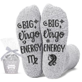 HAPPYPOP Virgo Socks - August September Birthday Gifts for Teens, Astrology Constellation Horoscope Presents, Birthday Gifts for Women Men