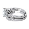 BERRICLE Sterling Silver 3-Stone Wedding Engagement Rings 1.6 Carat Princess