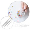 CORHAD Jewelry Tweezers Stainless Steel Tips Non-Slip Handle Multi-use for