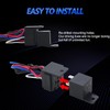 12 V Ignition Switch Panel 4 in 1 Carbon Fibre
