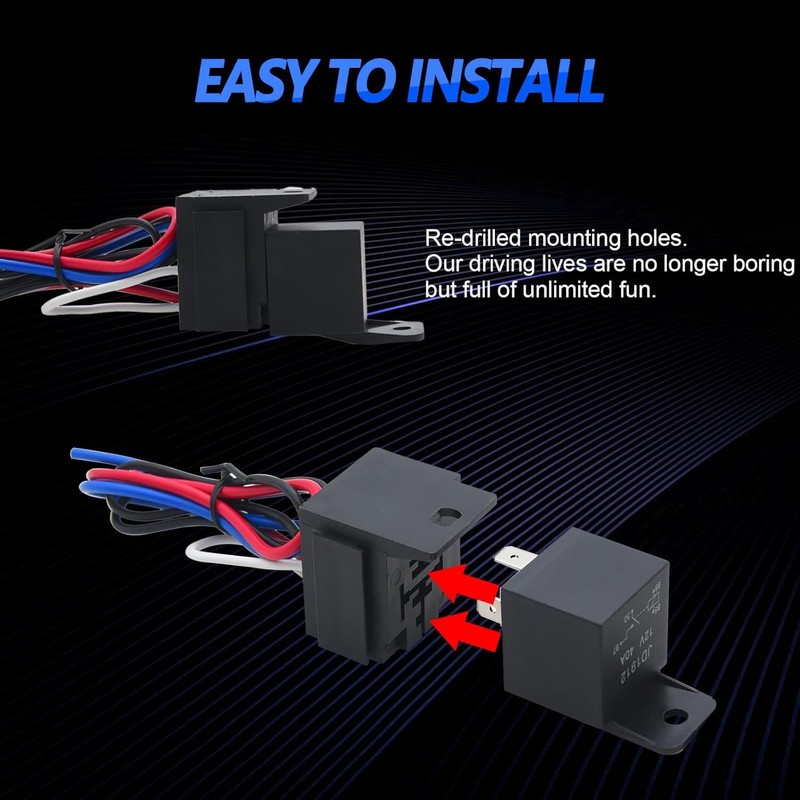 12 V Ignition Switch Panel 4 in 1 Carbon Fibre