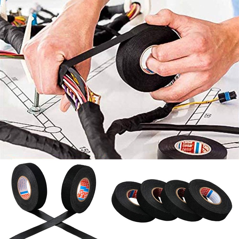 HSTECH 2 Rolls Wire Loom Harness Tape, Speaker Wiring Harness