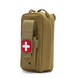 Unbranded Tactical First Aid Kit IFAK Pouch Emergency EMT EDC Medical Molle Bag For Trauma - Khaki