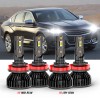 CHUSYYRAY For Chevy Impala 2006 2007 2008-2013 Combo 4X 6000K