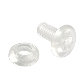 KLEBESHOP24 Plastic Eyelets with Hole Filling Height 9 mm Pack of 50