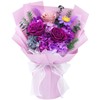 Waipfaru Preserved Flowers, Purple Flowers Fresh Bouquet with Gift Box,