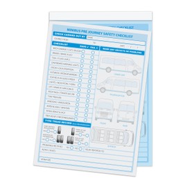 A5 Minibus defect/Check List Book, 2 Part, Duplicate, 50 Sets per Book