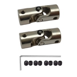 2Pcs 6mm to 8mm Joint Shaft Coupling Coupling Steering Connector Rotatable Joint Coupler for RC Robot Boat Car Crawler Motor