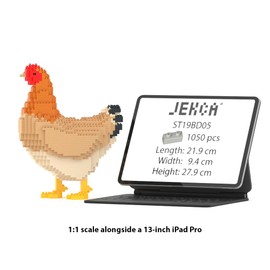 JEKCA Hen 01S | Bird Plastic Building Blocks | Age 14+