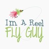 CafePress Im A Reel Fly Guy Magnets 2.25" Magnet (100