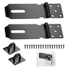 2 Pcs 4 Inch Padlock Hasp, Hasp and Staple with