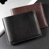 HESHPAWS Leather Wallet Card Bag Men's Fashion Wallet Short and