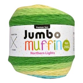 Yatsal Jumbo Muffin 8-Ply Premium Knitting Yarn 200 g, Northern Lights