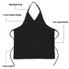 Liitrsh 2 Pcs Unisex V Neck Apron 2 Pocket Tuxedo