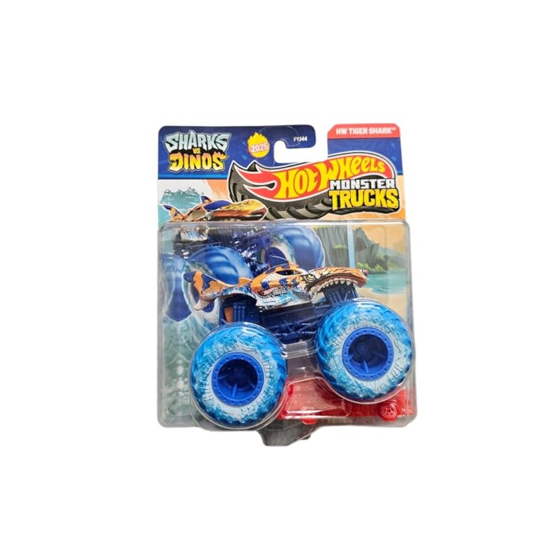 Hot Wheels Monster Trucks Tiger Shark, Sharks vs Dinos Series,