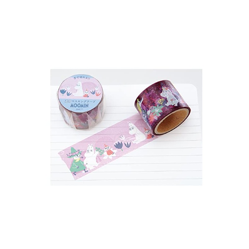 Gakken StaFul Moomin Masking Tape, Clear, 1.2 inches (30 mm)