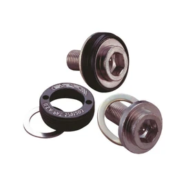 FSA Unisex's Self Extracting JIS Steel Crank Bolt, Black, Size M8