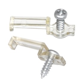 SpiritLED 100 Lots LED Strip Light Mounting Brackets,One Side Fixing Clips,Screws Included (for 10mm Silicone Cover Strips)