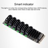 M.2 to SATA3.0 Adapter Card 6Gbps High Speed ASM1166 M.2