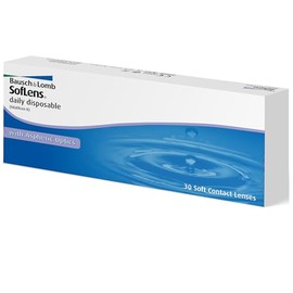 Bausch + Lomb SofLens Daily Disposable Tageslinsen, sphärische Kontaktlinsen, weich, 30 Stück BC 8.6 mm / DIA 14.2 / +5.75 Dioptrien