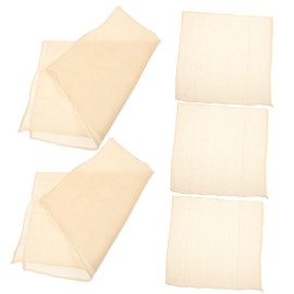 Vaguelly 5Pcs Reusable Cotton Cheesecloth for Tofu Making Natural Muslin Fabric for Straining Cooking and Crafting Hemmed Edge Cheese Cloth