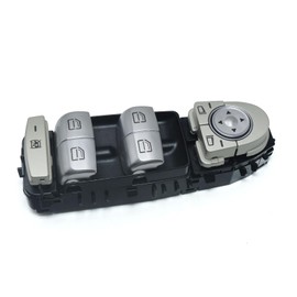 DKAEUK BZWS044B Window Regulator Switch Black Suitable for MER.CEDES-BE.NZ C-Class (W205) / C-Class Coupe (C205) / C-Class T-Model (S205) / GLC (X253) / GLC Coupe (C253) OE# 2139050000