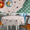 Fabric Tablecloth Washable Table Linen Tablecloth Cotton Polyester Stars Round