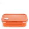 Rex London Double Wall Lunch Box with Divider - Orange