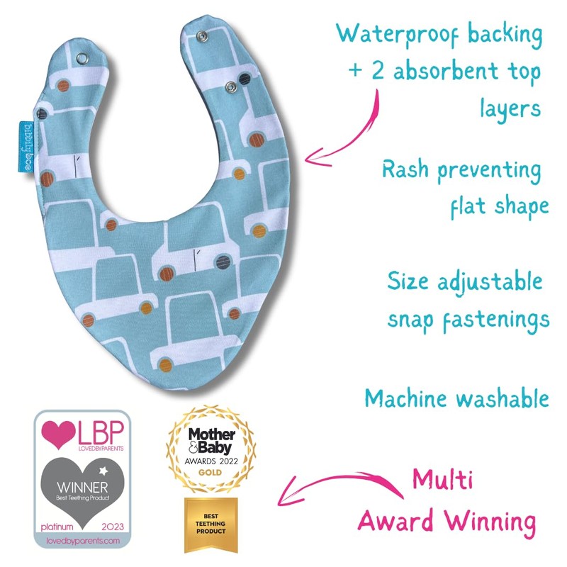 Bibbilyboo - Waterproof Baby Dribble Bib - 3 pack |