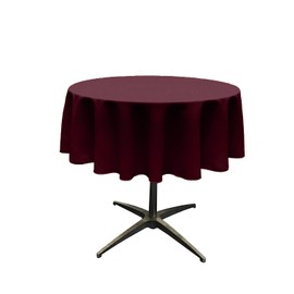 New Creations Fabric & Foam Inc, Tablecloth for 24" Round Coffee Table, 36" Round Tablecloth with 6" Drop. (Burgundy)