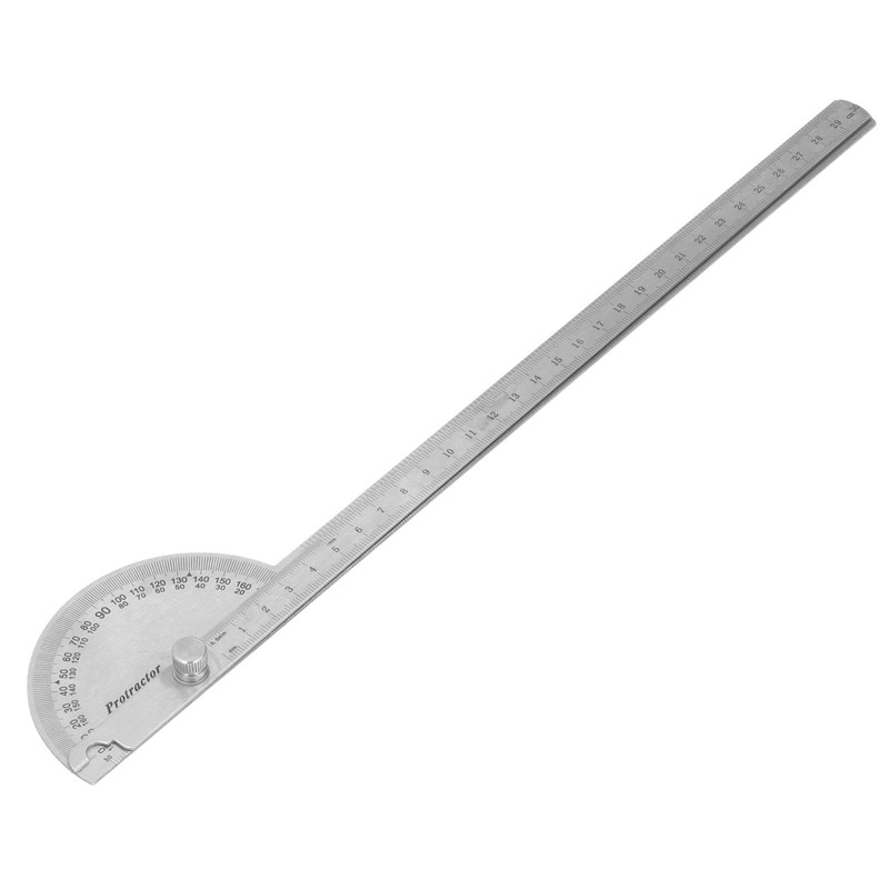 Angle Protractor 0‑180 Degree 2 Arm Finder Stainless Steel Woodworking